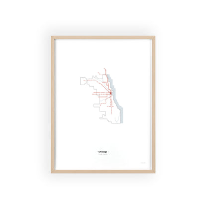 map art | Chicago pixel