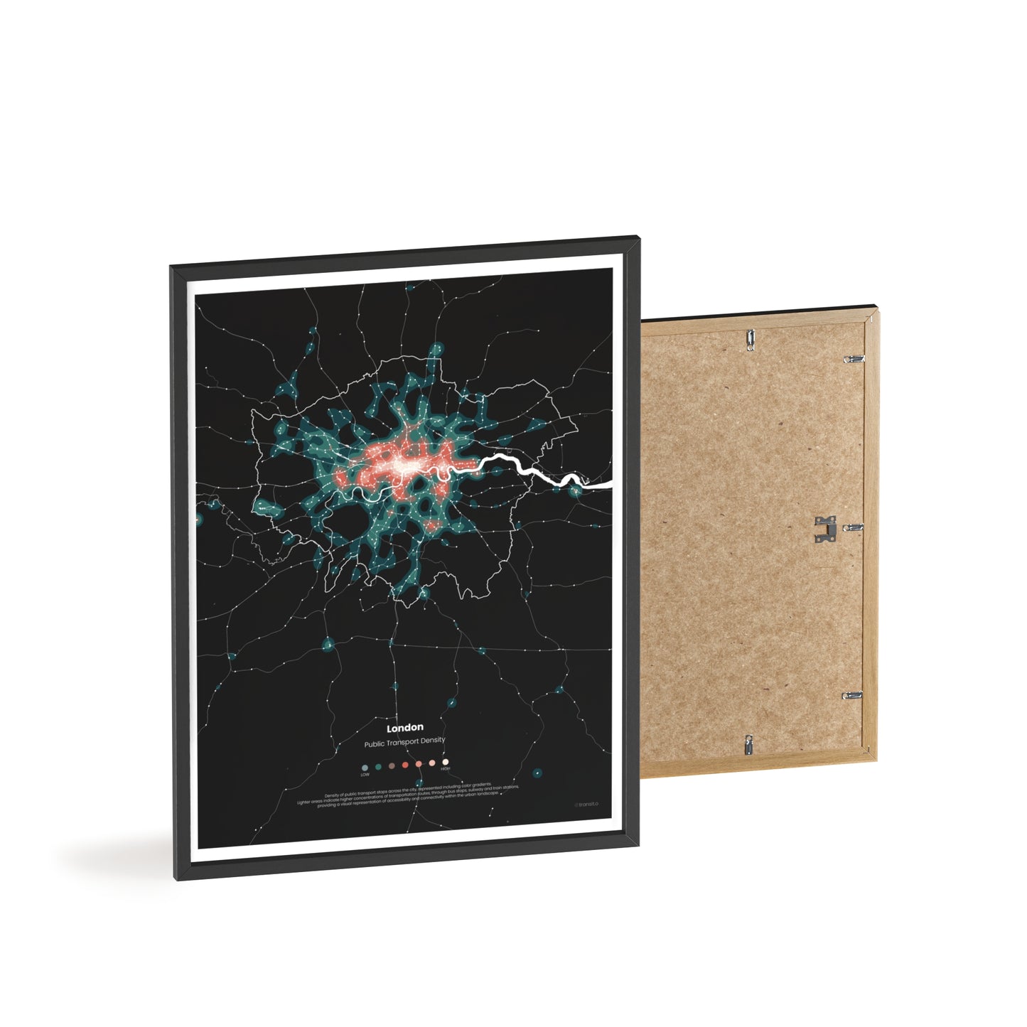 map art | London density black