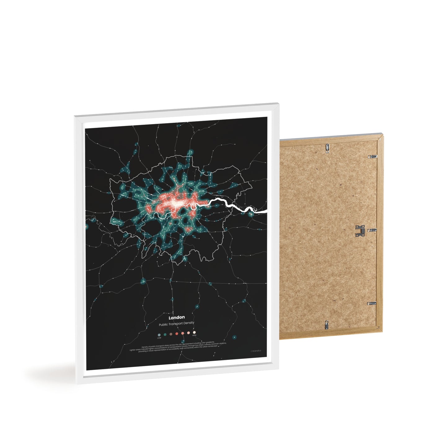 map art | London density black