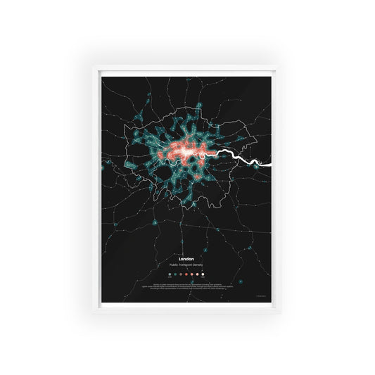 map art | London density black