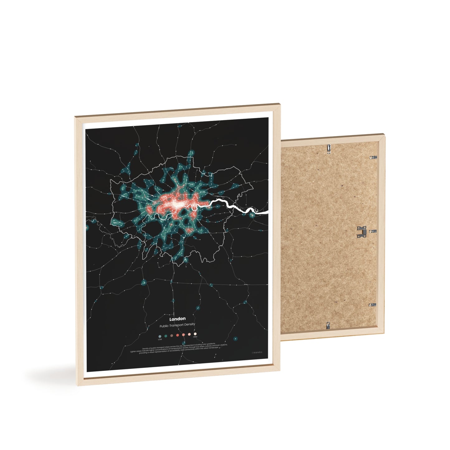 map art | London density black