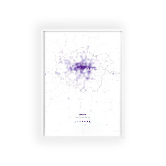 map art | London density white