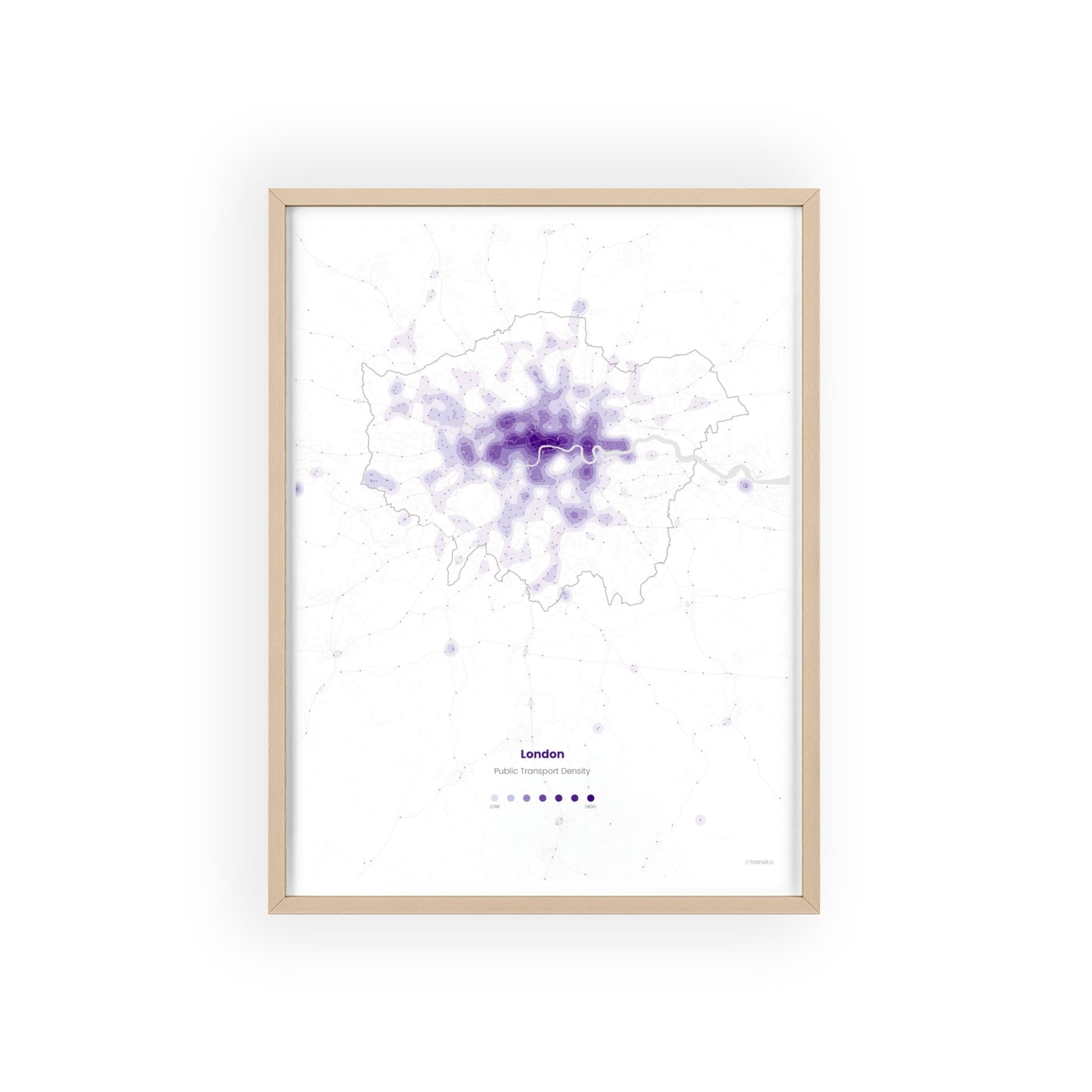 map art | London density white