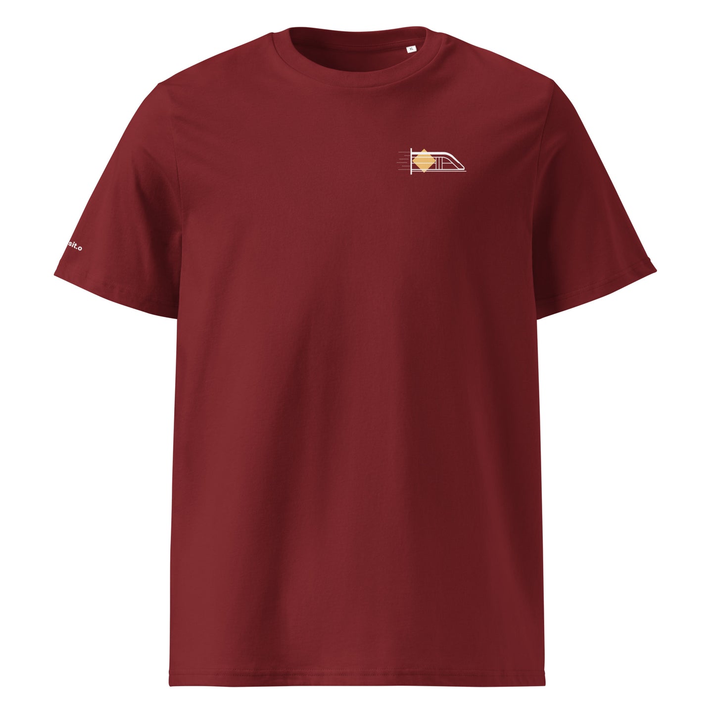 t-shirt | bordeaux train