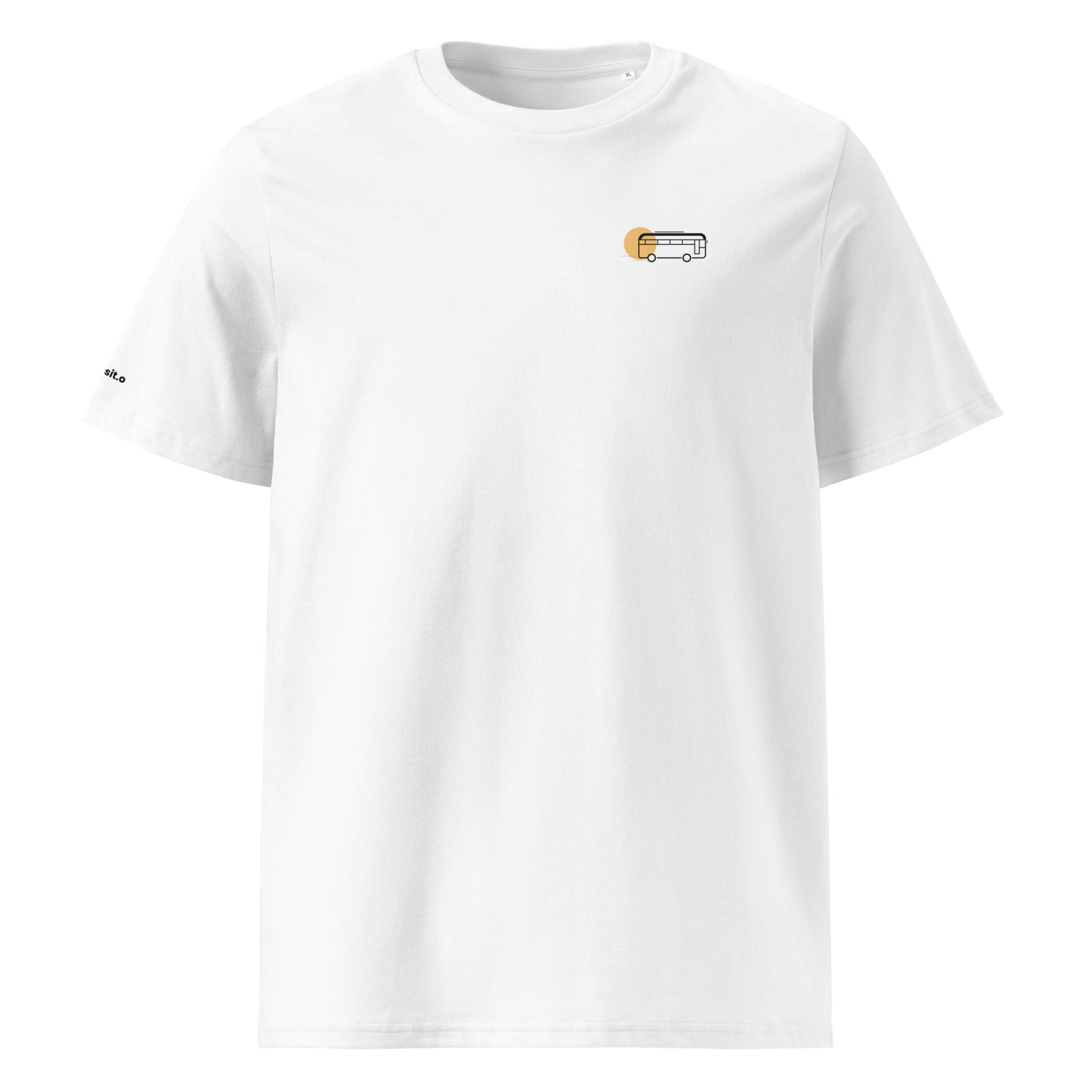 t-shirt | white bus